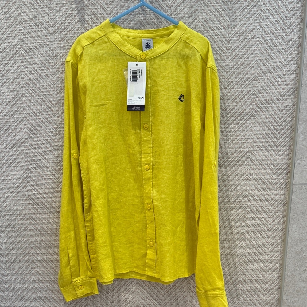 Petit Bateau Sunny Yellow linen Shirt